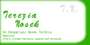 terezia nosek business card